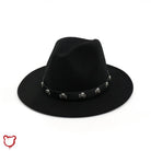 Skull Fedora In Multiple Colors Black / 56To58Cm Accessories
