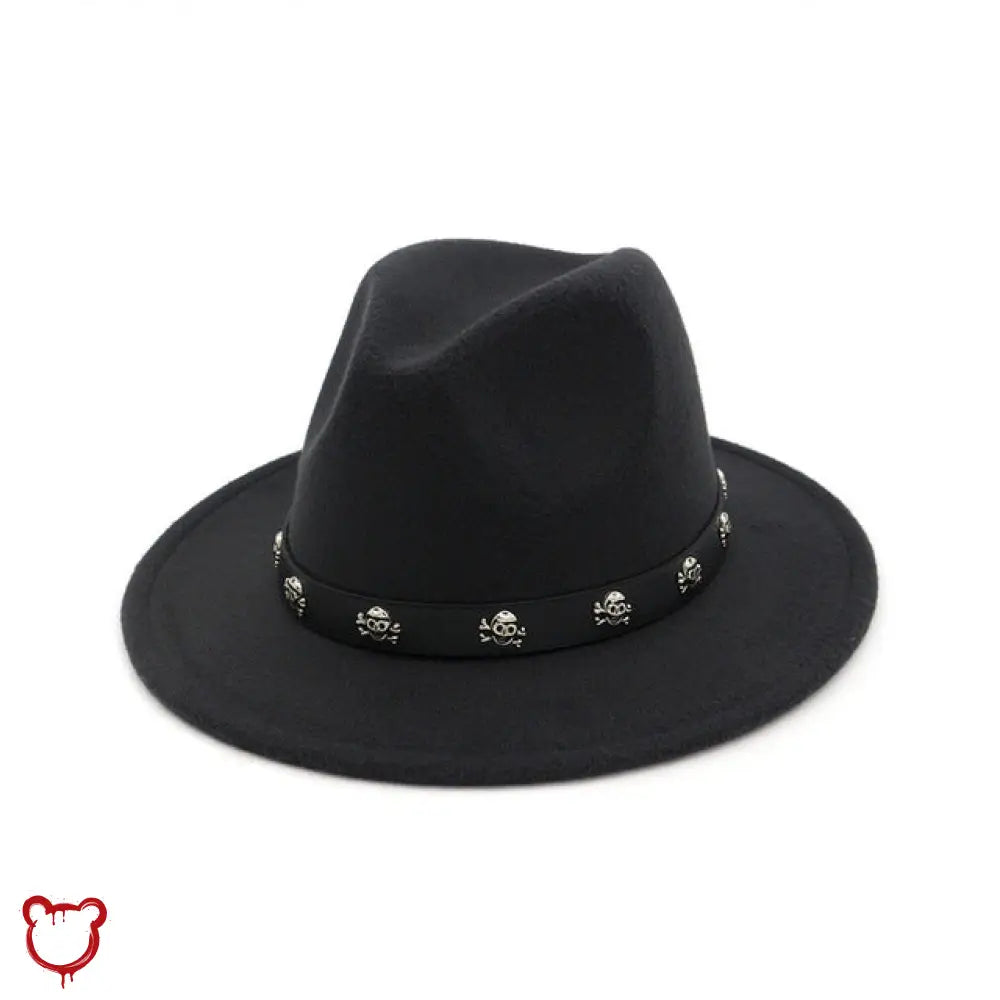Skull Fedora In Multiple Colors Gray / 56To58Cm Accessories