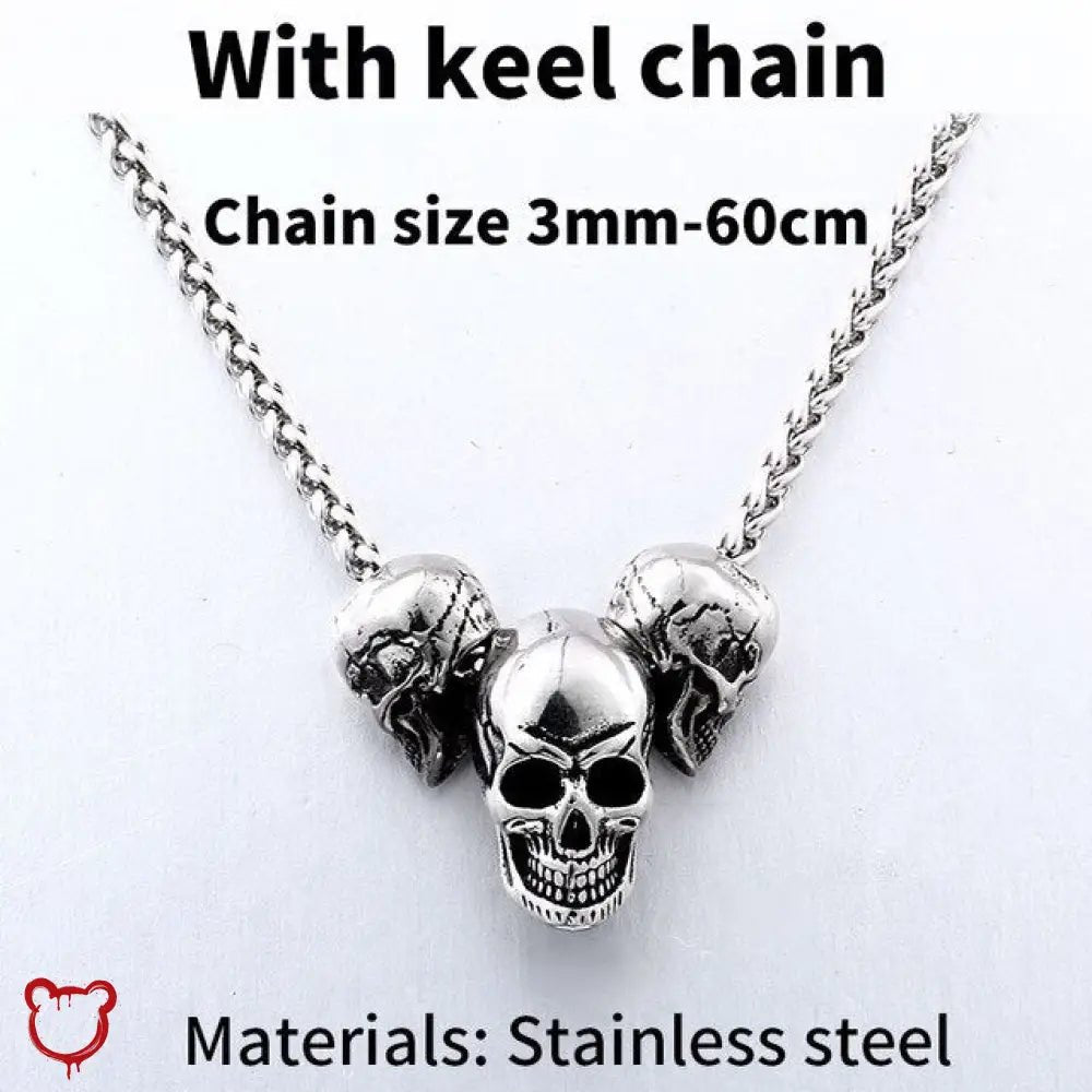 Skull Pendant Necklace - The Cursed Closet