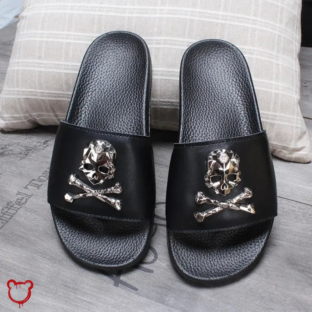 Skull PVC Slippers - The Cursed Closet