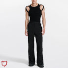 Sleek Sleeveless Knit Tank Top Black / M Clothing