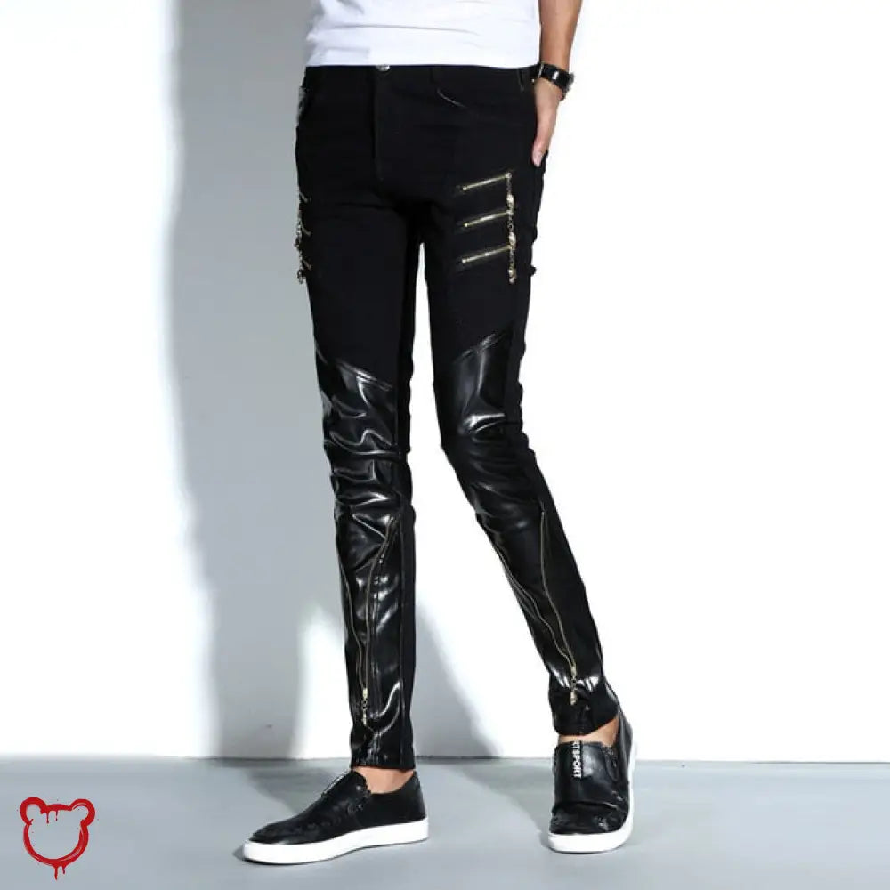 Slim Lace-Up Pants Black / 32 Clothing