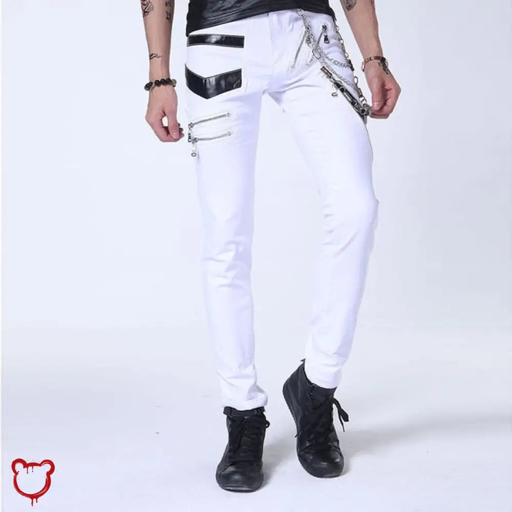 Slim Lace-Up Pants Black / 36 Clothing