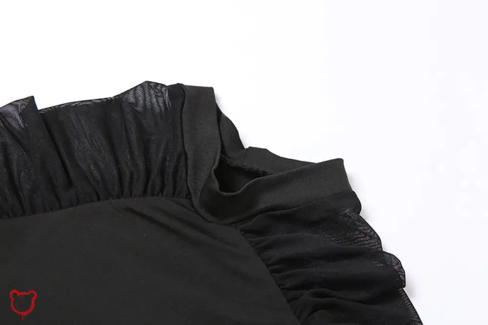 "Solace's Chic Black Turtleneck Bodysuit" - The Cursed Closet