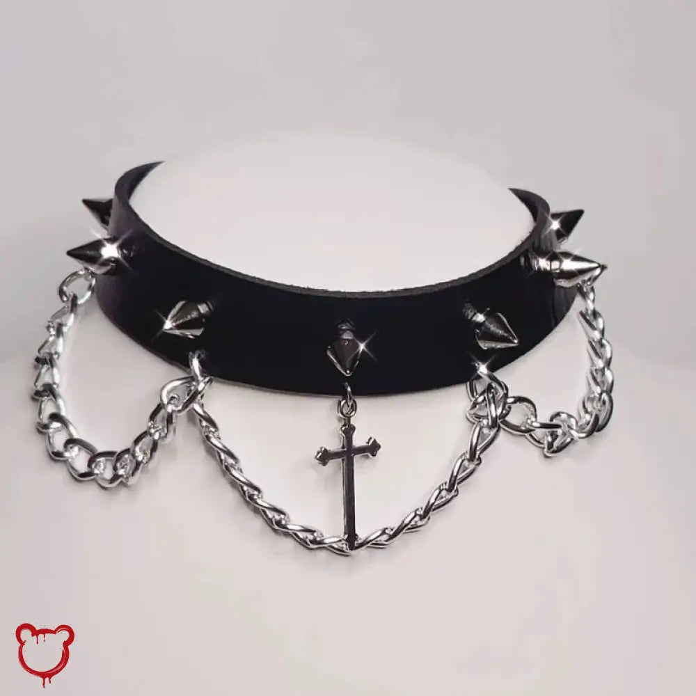 Spike Chain Choker Necklace Accessories