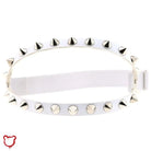 Spike Garter Leg Harness - Edgy White Accessories