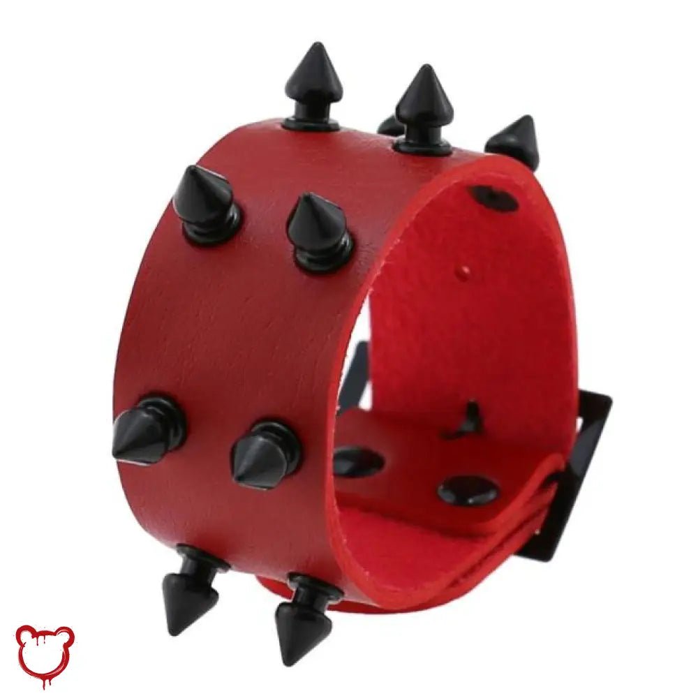 Spike Leather Bracelet - Casual - The Cursed Closet