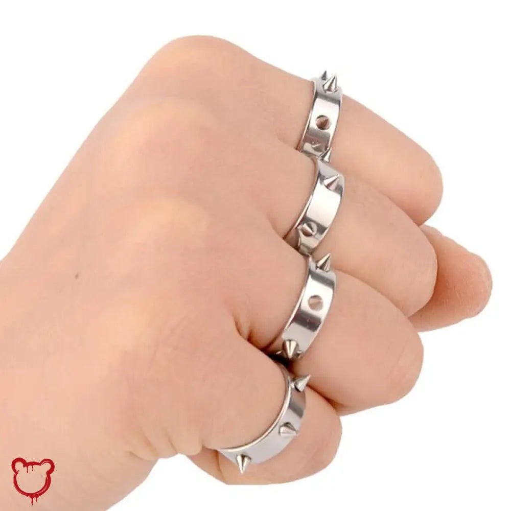 Steel spike ring - The Cursed Closet