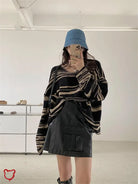 Striped Oversized Sweater Clothing