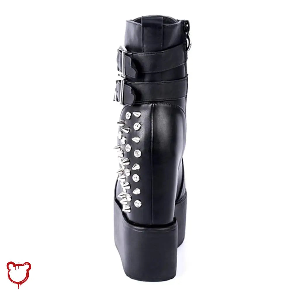 Studded Goth Ankle Boots Footwear