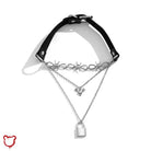 Sundown PU Leather Skeleton Necklace - The Cursed Closet