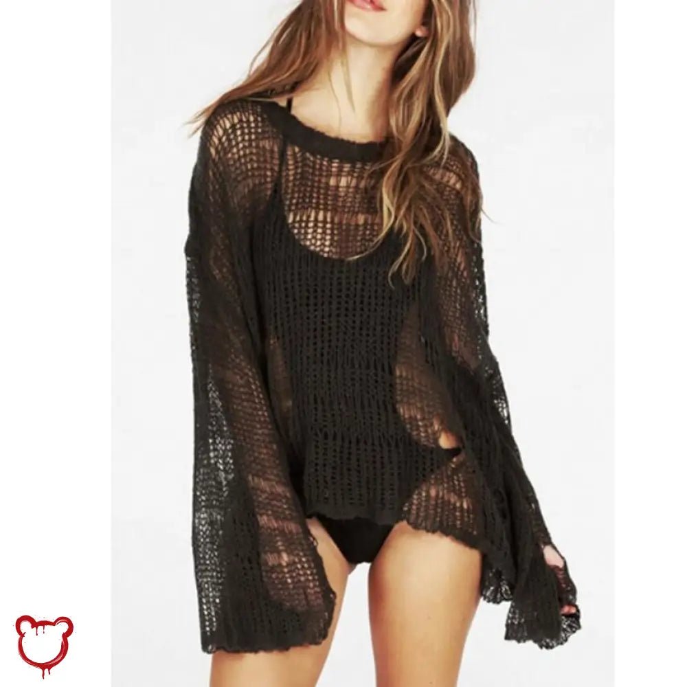 "Supersonic Loose Knit Sweater" - The Cursed Closet