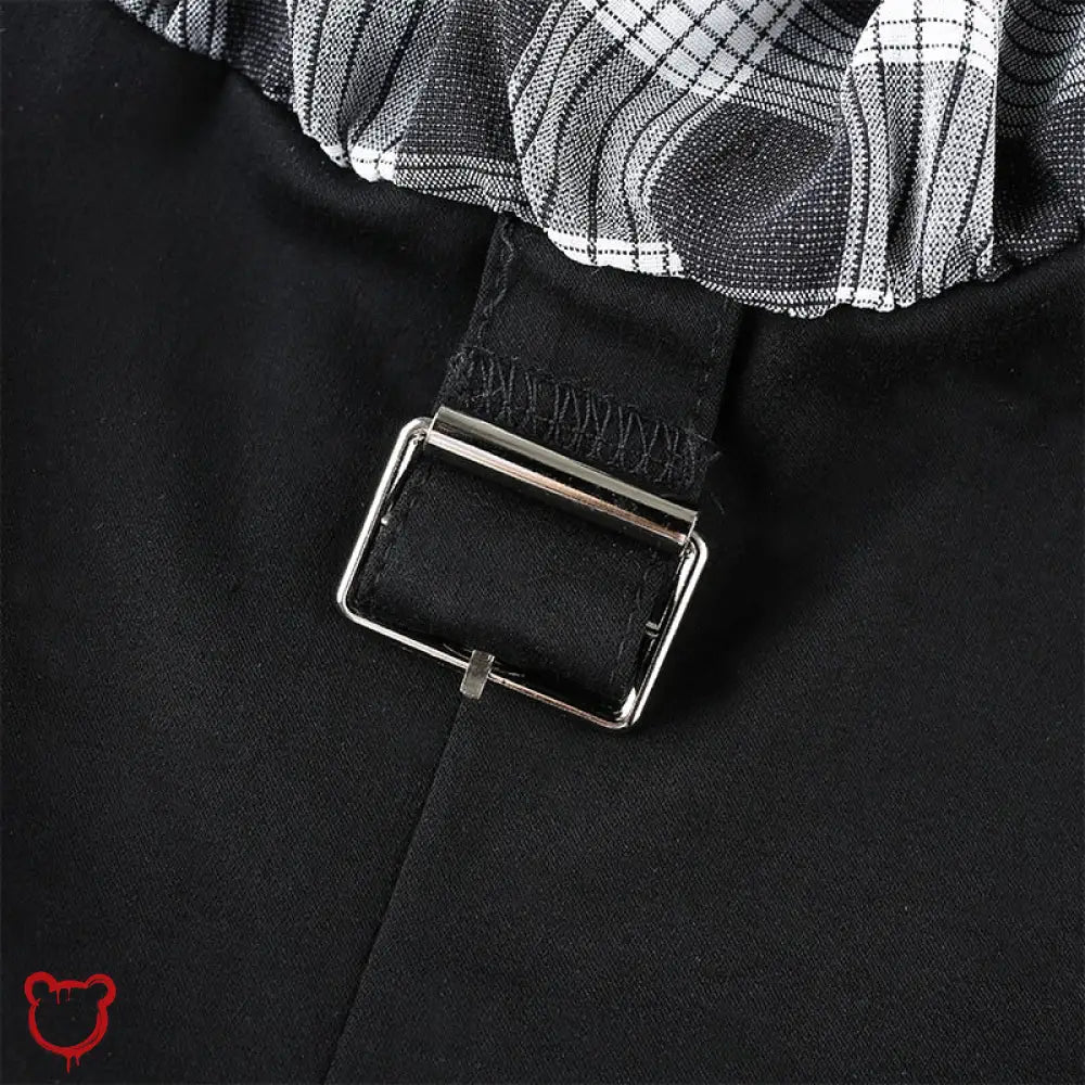 "Synergy Plaid Strap Dress" - The Cursed Closet