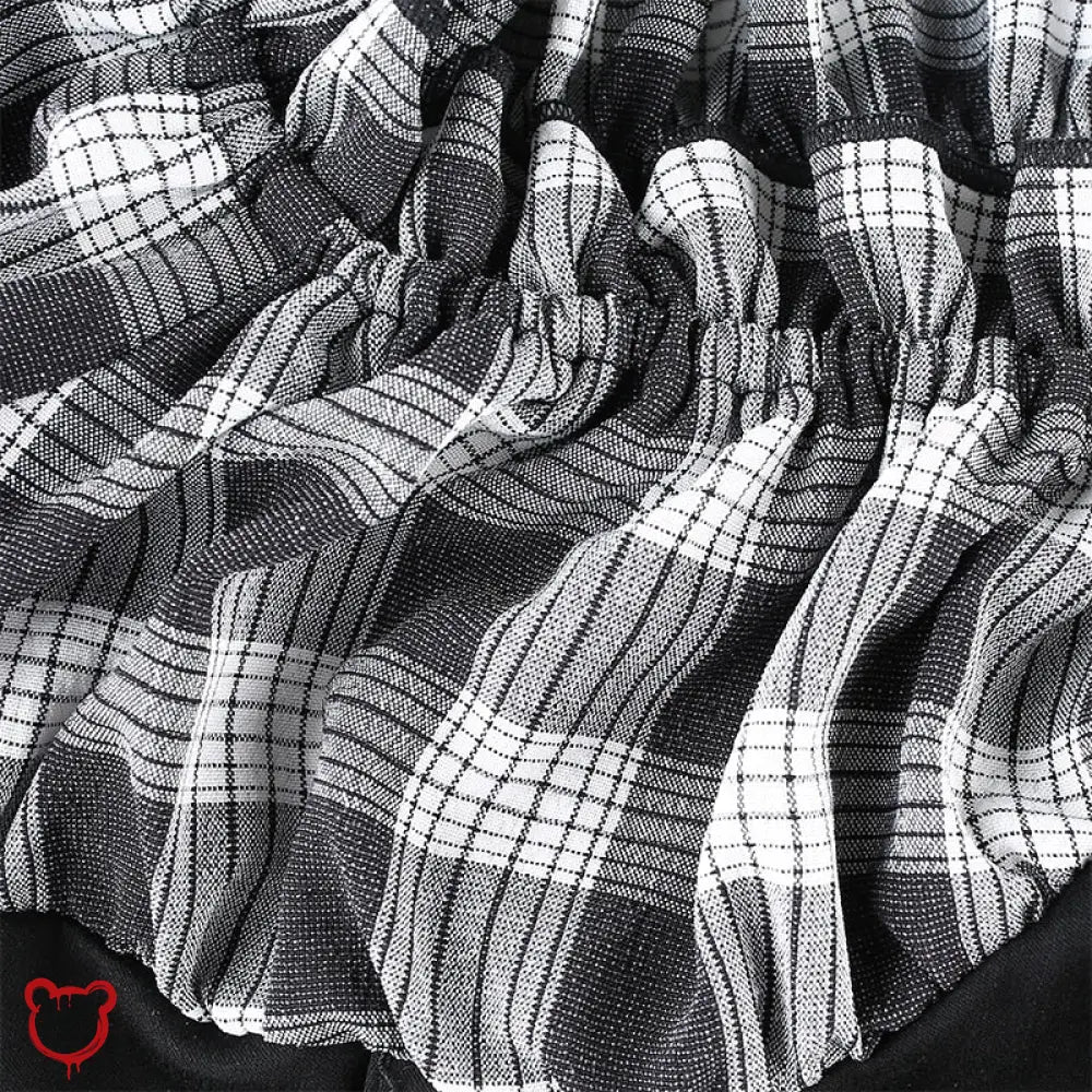 "Synergy Plaid Strap Dress" - The Cursed Closet