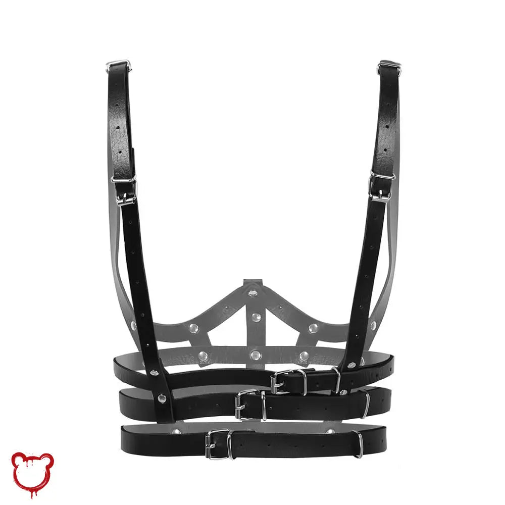 Tear Us Apart Black Harness. - The Cursed Closet