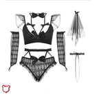 Temptation Black Or White Lace Gothic Underwear Set Clothing