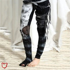 Tie Dye Punk Pants Black / S Clothing