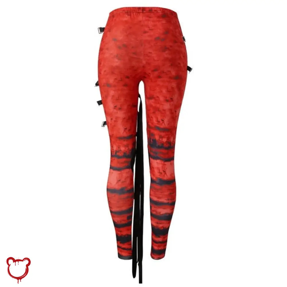 Tie Dye Punk Pants Red / L Clothing