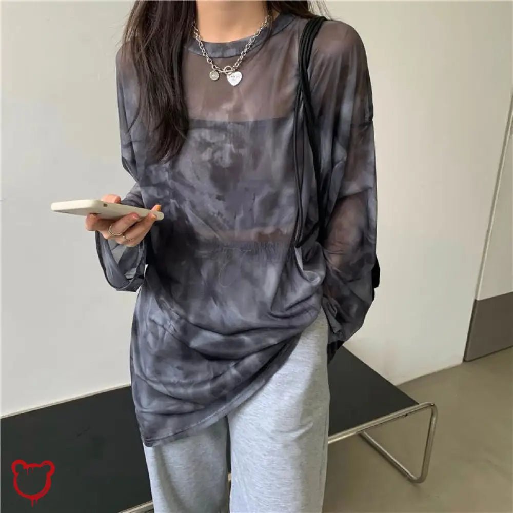 Tie Dye Sleeve Top - The Cursed Closet