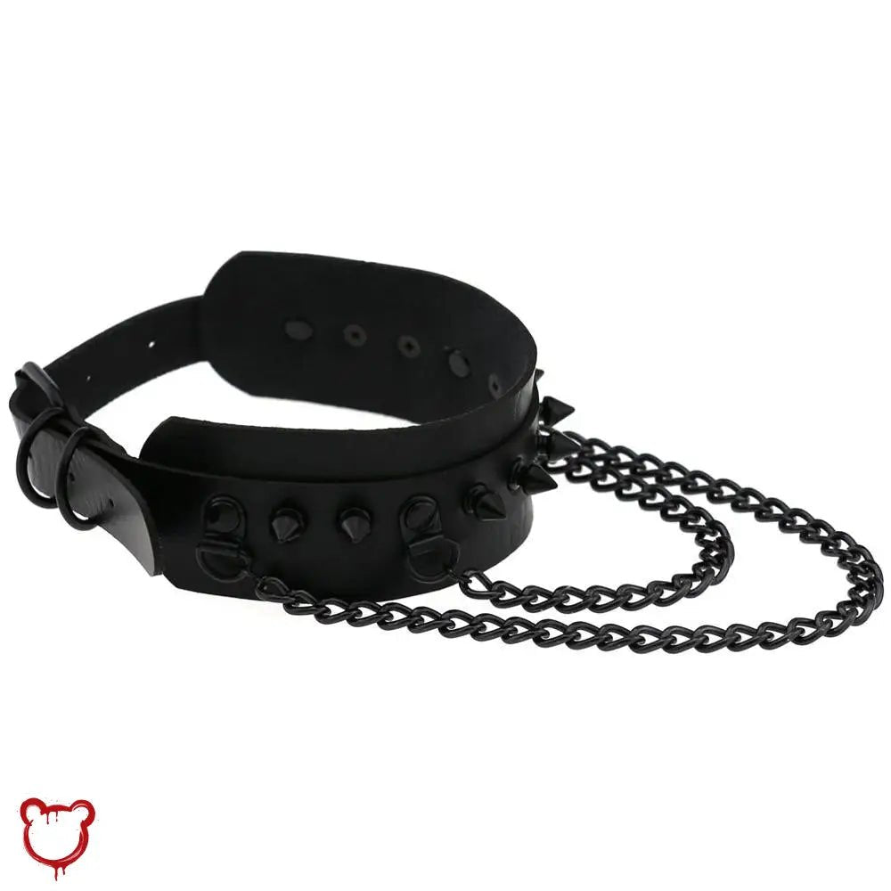 "Ultimate Black Spike Choker" - The Cursed Closet