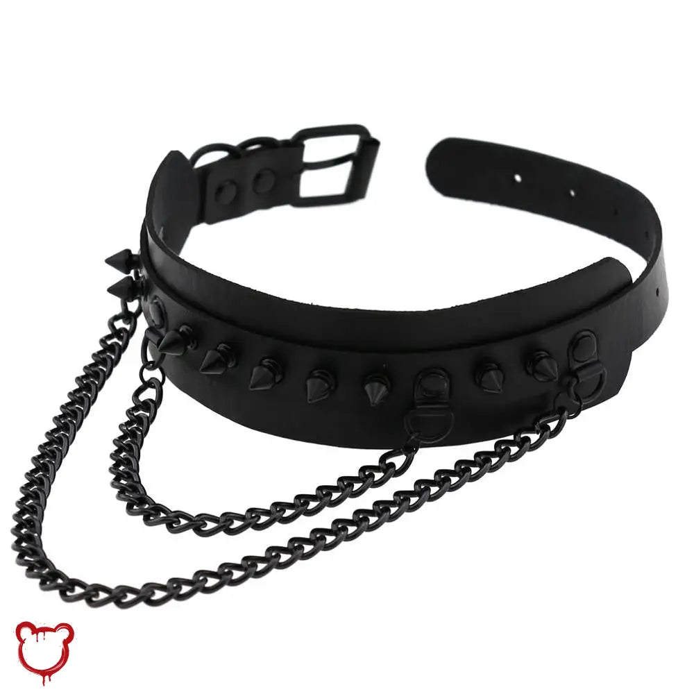 "Ultimate Black Spike Choker" - The Cursed Closet