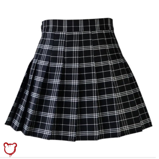 Wicked Plaid Skirt Black / S Clothing