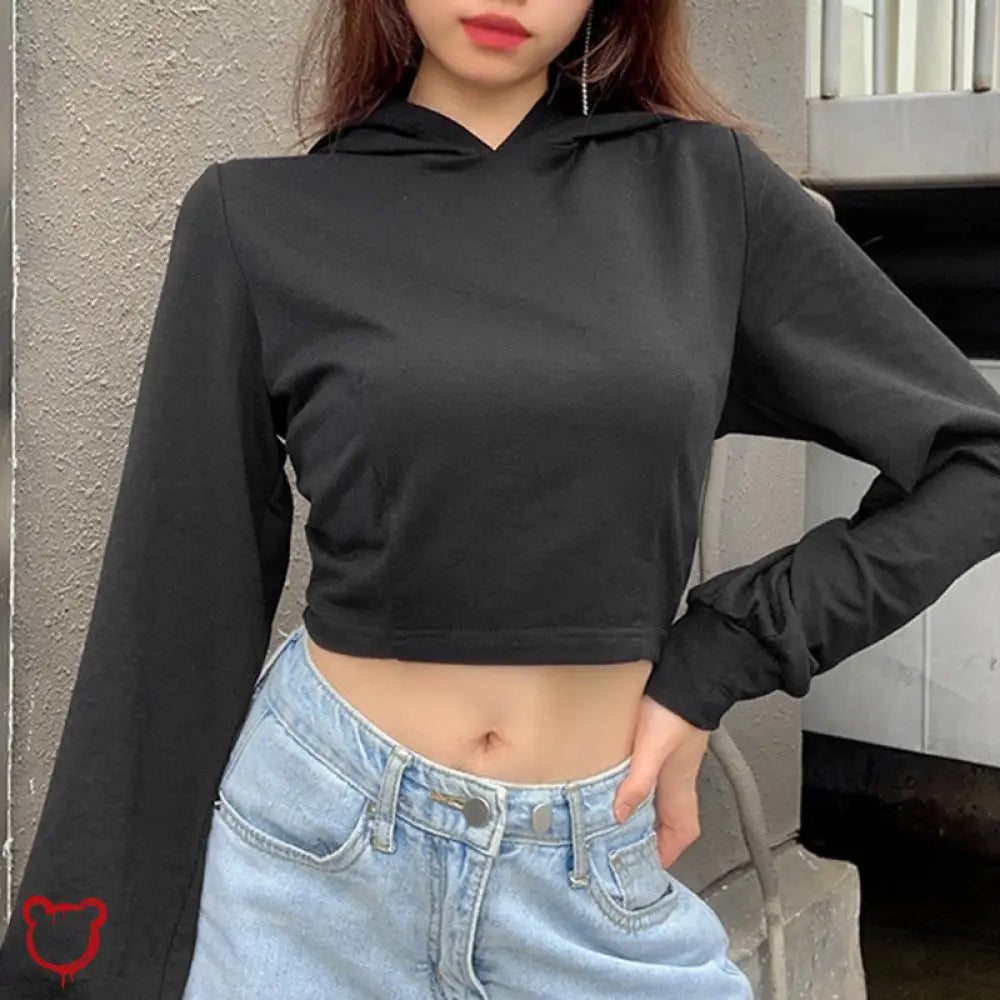 Wild Lace Up Hoodie Black / L Clothing