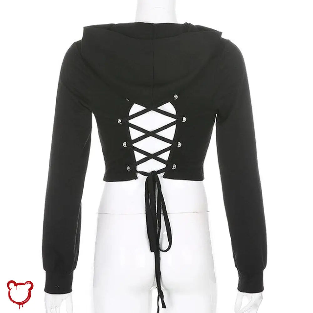 Wild Lace Up Hoodie Black / M Clothing