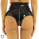 Zone Faux Leather Shorts Clothing