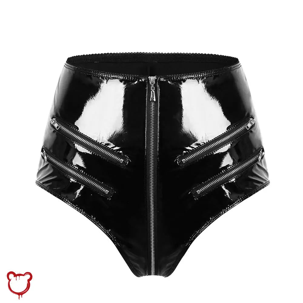 Zone Faux Leather Shorts Clothing