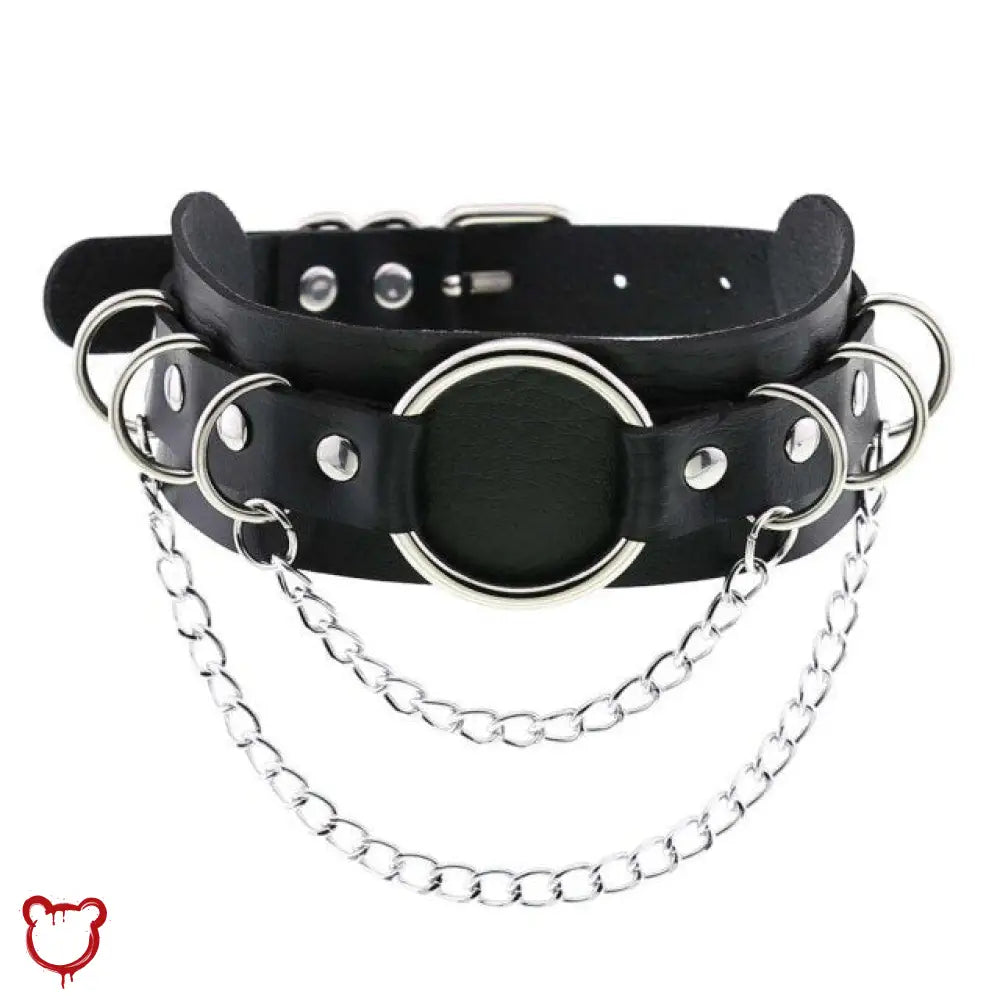 The Cursed Closet 'Zone' PU Leather Choker at $14.99 USD
